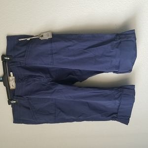 Blue Indigo Organic Cotton Cargo Capris Size 18